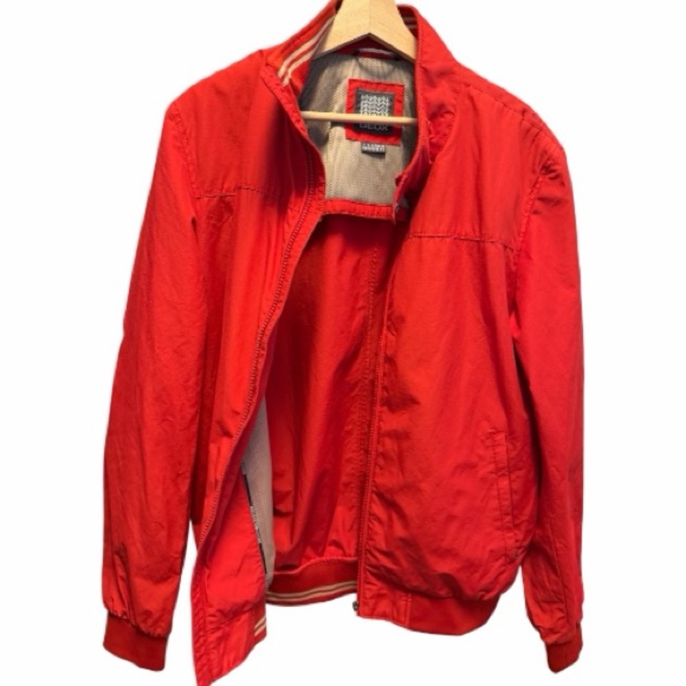 GEOX Men's Red Zip-Front Jacket - Picture 15 of 15